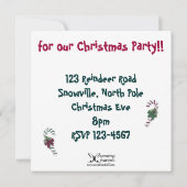 Invitation Père Noël au foyer (Dos)