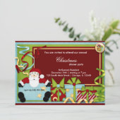 Invitation Père Noël Baby (Debout devant)