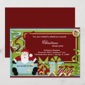 Invitation Père Noël Baby (Devant / Derrière)