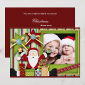 Invitation Père Noël Baby (Devant / Derrière)