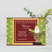 Invitation Père Noël Baby (Debout devant)