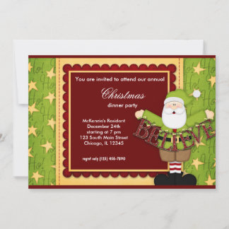 Invitation Père Noël Baby