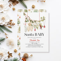 Père Noël Baby Boho Baby shower de blanchisserie