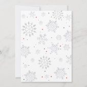 Invitation Père Noël Baby Casquette Baby shower (Dos)