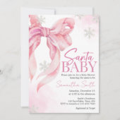 Invitation Père Noël Baby Christmas Baby shower (Devant)