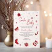 Invitation Père Noël Baby Christmas Baby shower