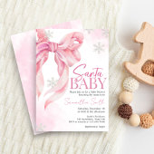 Invitation Père Noël Baby Christmas Baby shower