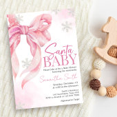 Invitation Père Noël Baby Christmas Baby shower