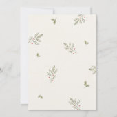 Invitation Père Noël Baby Christmas Baby shower (Dos)