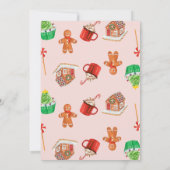 Invitation Père Noël Baby Christmas Baby shower (Dos)