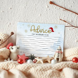 Invitation Père Noël Baby Christmas Baby shower Conseils Cart<br><div class="desc">Père Noël Baby Christmas Baby shower Conseils Cartes</div>
