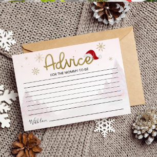 Invitation Père Noël Baby Christmas Baby shower Conseils Cart