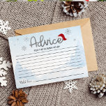 Invitation Père Noël Baby Christmas Baby shower Conseils Cart<br><div class="desc">Père Noël Baby Christmas Baby shower Conseils Cartes</div>