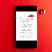 Invitation Père Noël Baby Christmas Baby Sprinkle