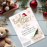 Invitation Père Noël Baby Christmas Girl Baby shower Invitati<br><div class="desc">Père Noël Baby Christmas Girl Baby shower Invitation</div>