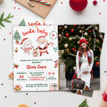 Invitation Père Noël Baby Christmas Snowman Baby shower Party<br><div class="desc">Père Noël Baby Christmas Snowman Baby shower Party Invitation</div>