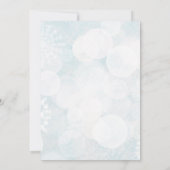 Invitation Père Noël Baby Holiday Baby shower de Noël d'hiver (Dos)