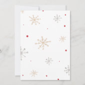 Invitation Père Noël Baby shower de vêtements de Noël pour bé (Dos)