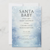 Invitation Père Noël Baby Winter Baby shower de Noël (Devant)