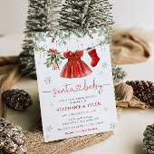Invitation Père Noël Baby Winter Baby shower de Noël Invitati