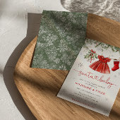 Invitation Père Noël Baby Winter Baby shower de Noël Invitati