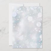 Invitation Père Noël Baby Winter Neige Baby shower Invi (Dos)