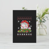 Invitation Père Noël Baseball Chapeau Renne Joueur de Basebal (Debout devant)