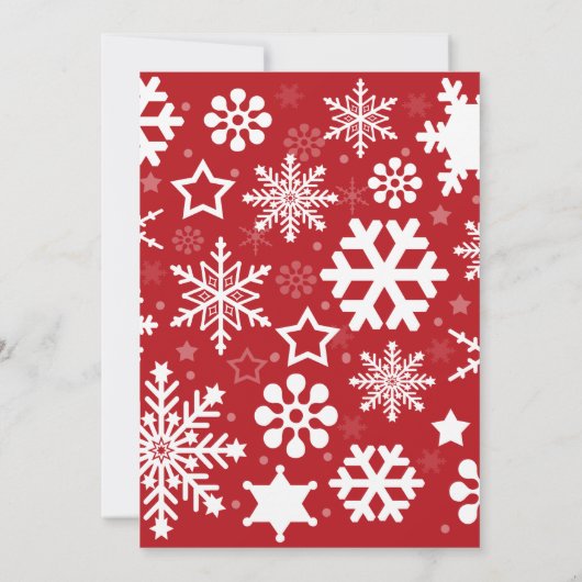 Invitation Père Noël bébé rose Baby shower fille de Noël (Dos)