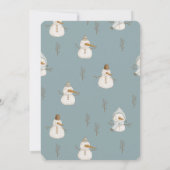 Invitation Père Noël Boîtes Cadeaux de Vacances Baby shower G (Dos)