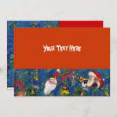 INVITATION PÈRE NOËL BUGLER MUSICAL NOËL SOIRÉE FÊTE DE VACAN (Devant / Derrière)