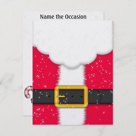 Invitation père Noël / Carte par SRF (Devant / Derrière)