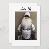 INVITATION PÈRE NOËL CUISINIER VOUS INVITE À VOTRE RÉUNION DE (Devant / Derrière)