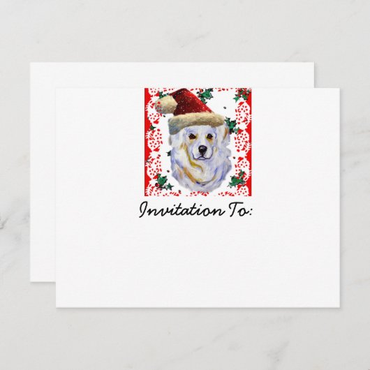 Invitation Père Noël des Grands Pyrénées (Devant / Derrière)