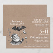 Invitation Père Noël des griffes (Devant / Derrière)