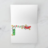 Invitation - Père Noël Devant La Cour (Intérieur)