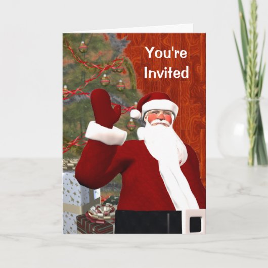 Invitation Père Noël dit que vous êtes invité (Devant)