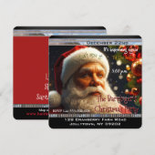 Invitation Père Noël en route Fête de Noël annuelle (Devant / Derrière)