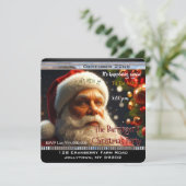 Invitation Père Noël en route Fête de Noël annuelle (Debout devant)