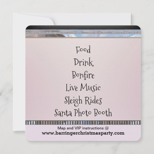 Invitation Père Noël est sur son chemin Noël fête (Dos)