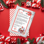 Invitation Père Noël et Renne Lettre du Père Noël à l'enfant