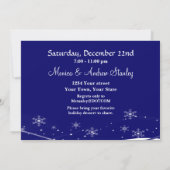 Invitation Père Noël et sa fête de Noël à la traîne (Dos)