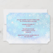 Invitation Père Noël et sa fête de Noël Reindeer Silhouette (Dos)