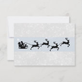 Invitation Père Noël et son vol Reindeer Christmas RSVP (Dos)