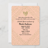 Invitation Père Noël Fe Pink & Gold Parties scintillant Fête (Devant)