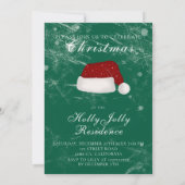 Invitation Père Noël fête de Noël Casquette hiver (Dos)