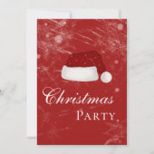 Invitation Père Noël fête de Noël Casquette hiver (Devant)