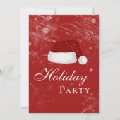 Invitation Père Noël fête de Noël Casquette hiver (Devant)