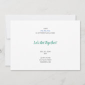 Invitation Père Noël Funny Pun Noël Fête de Noël (Dos)