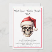 Invitation Père Noël gothique Joyeux Noël (Devant)