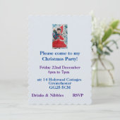 Invitation Père Noël Helper Christmas Party (Debout devant)